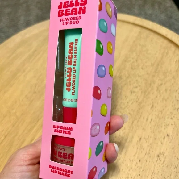 Trader Joe's Jelly Bean Flavored Lip Balm Duo - Red and Teal - Picture 2 of 4